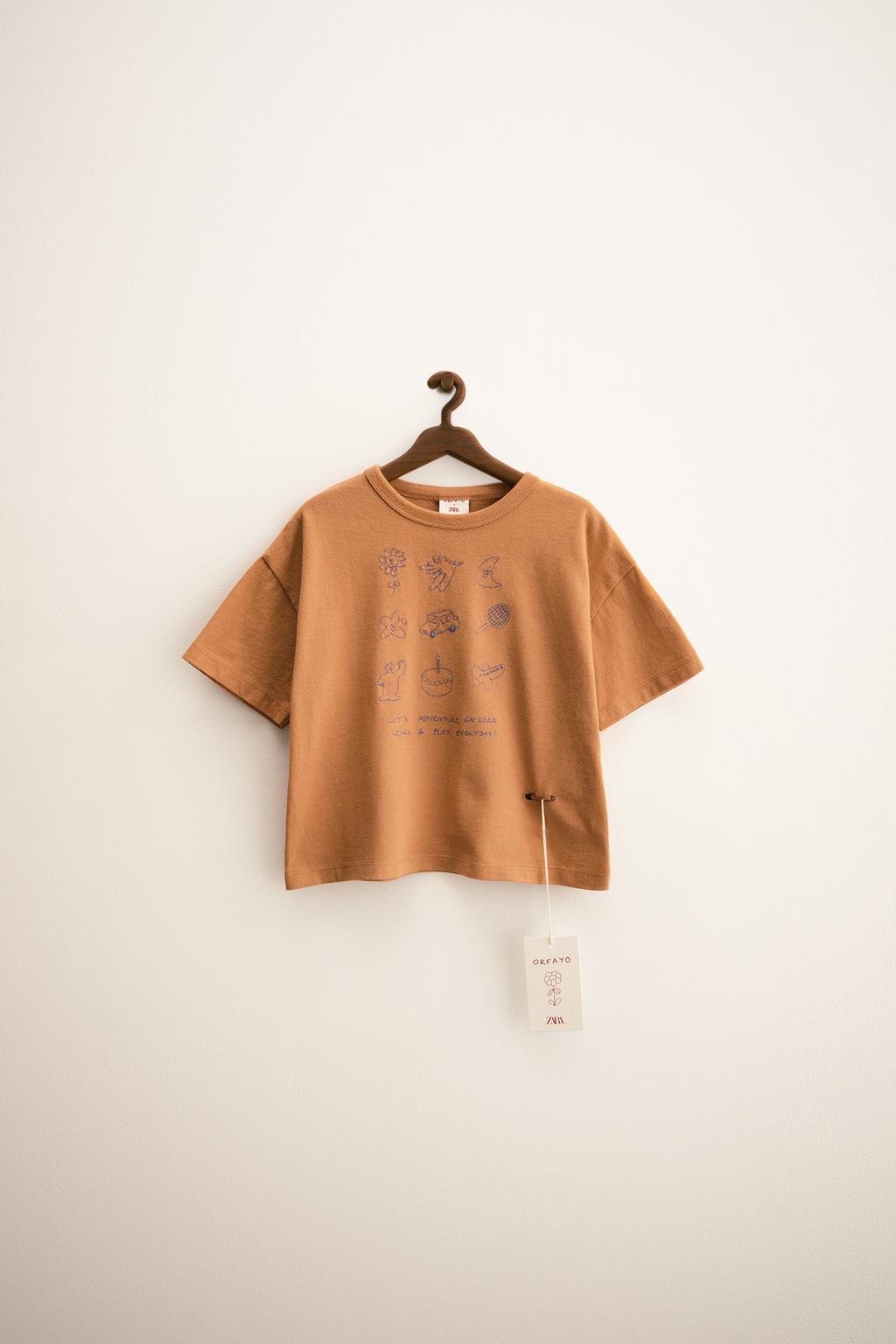 ZARA TIMELESS — ФУТБОЛКА С ВЫШИВКОЙ ORFAYO ©