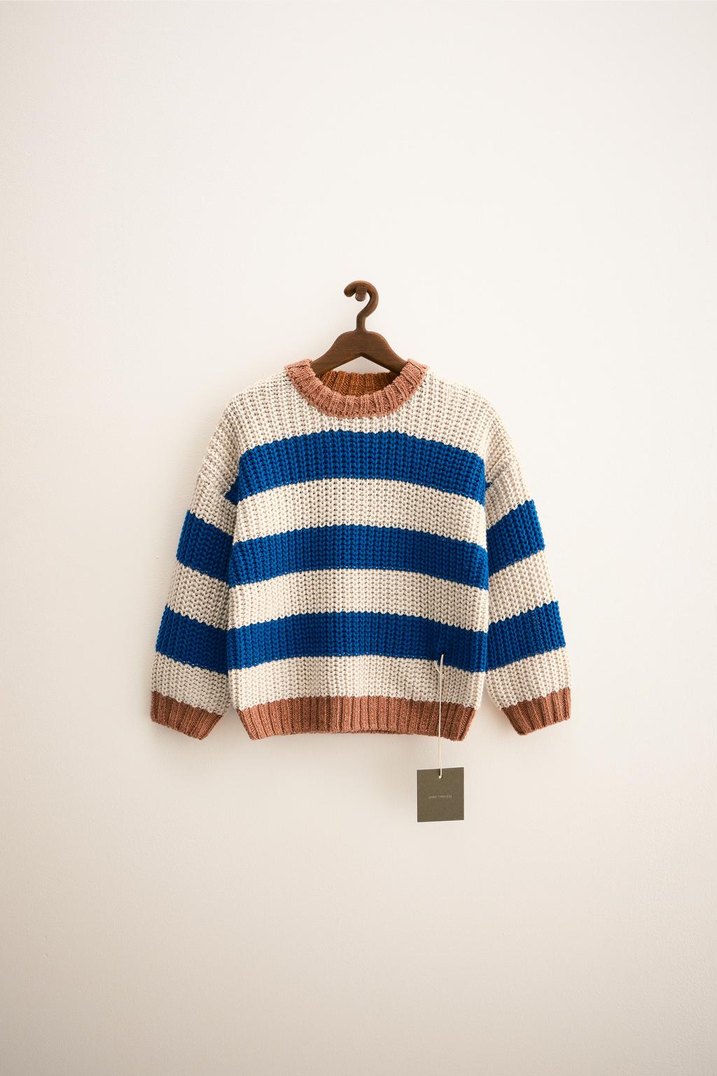 ZARA TIMELESS — ТРИКОТАЖНЫЙ ДЖЕМПЕР КРУПНОЙ ВЯЗКИ В ПОЛОСКУ