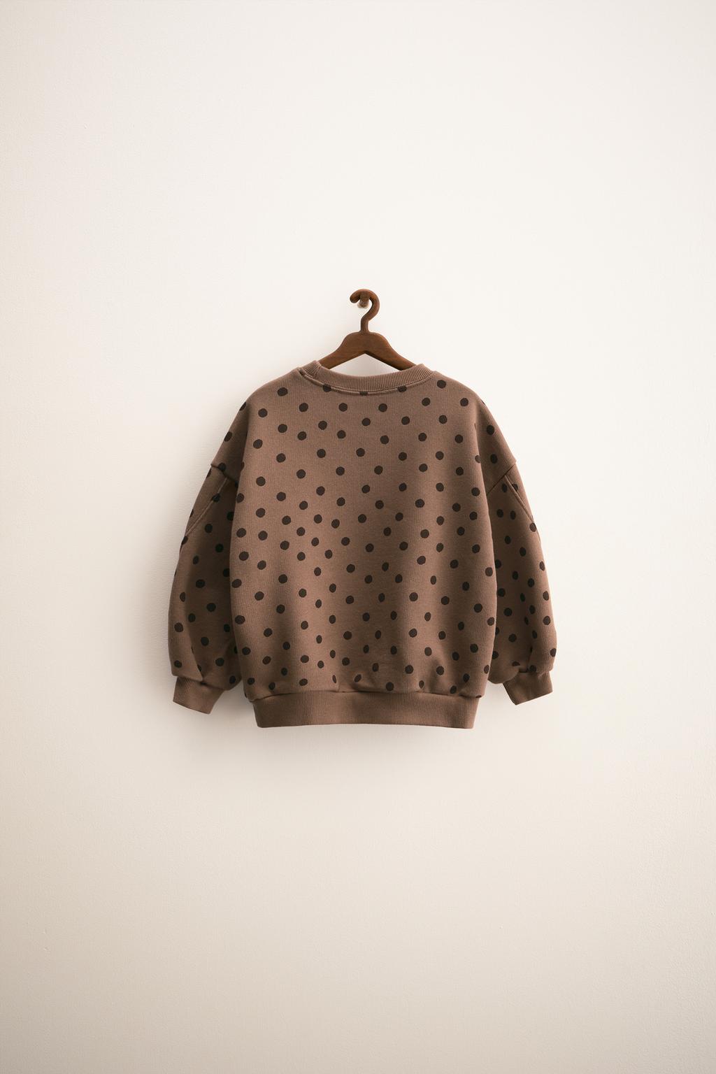 ZARA TIMELESS - ТОЛСТОВКА С ПРИНТОМ В ГОРОШЕК