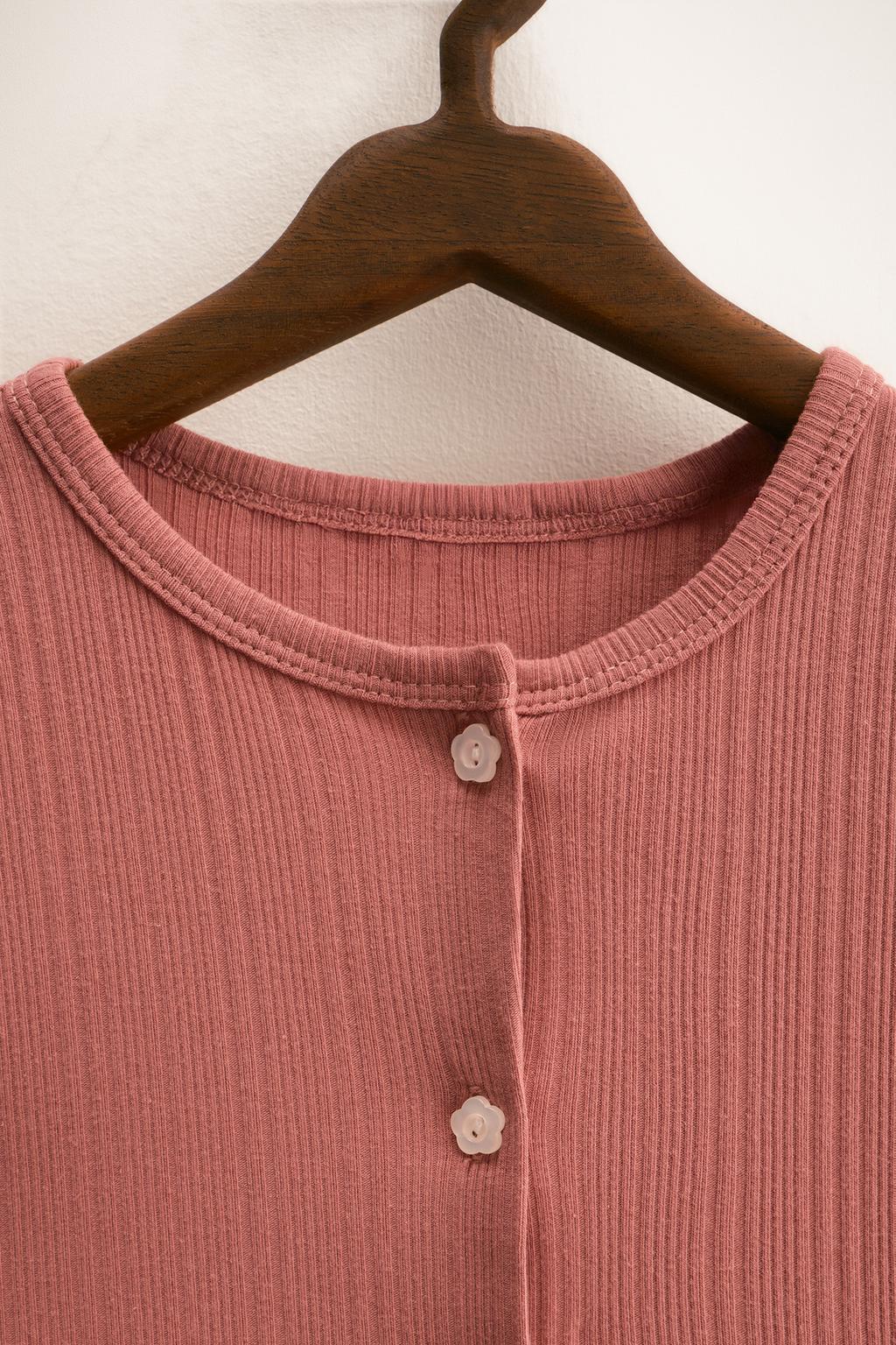 ZARA TIMELESS - ОДНОТОННАЯ ПИЖАМА НА ПУГОВИЦАХ ИЗ ХЛОПКА