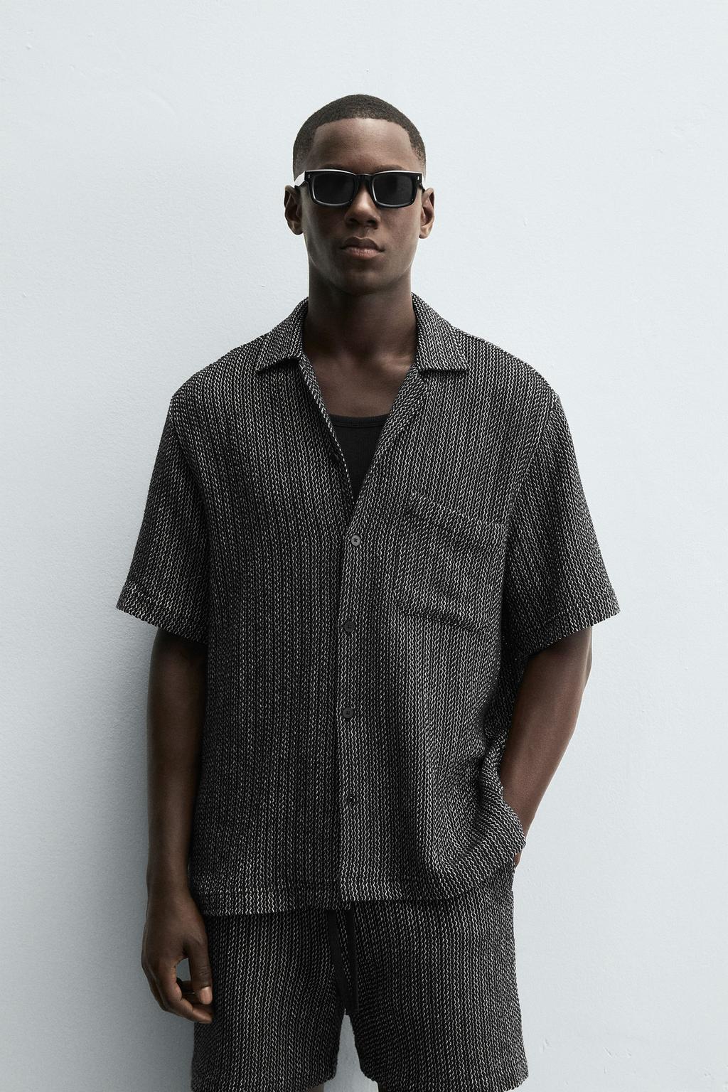 РУБАШКА JACQUARD С ТЕКСТУРОЙ