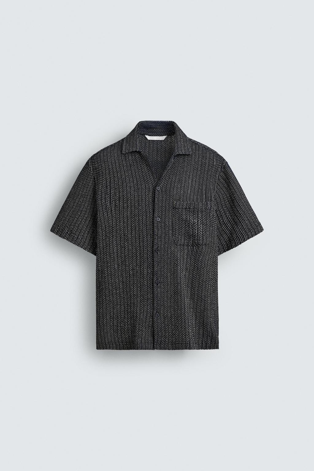 РУБАШКА JACQUARD С ТЕКСТУРОЙ