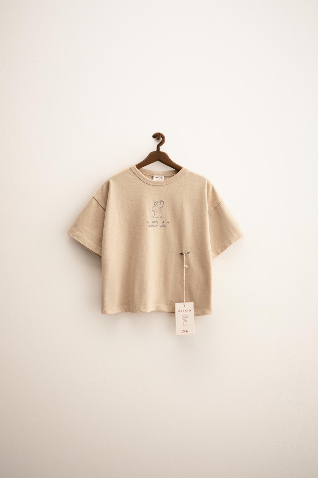 ZARA TIMELESS — ФУТБОЛКА С ВЫШИВКОЙ ORFAYO ©