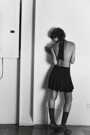 Платье-комбинезон халтер- Заказать в России