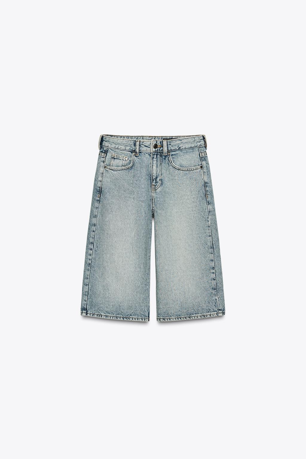 ДЖИНСОВЫЕ ШОРТЫ-БЕРМУДЫ — ZW COLLECTION