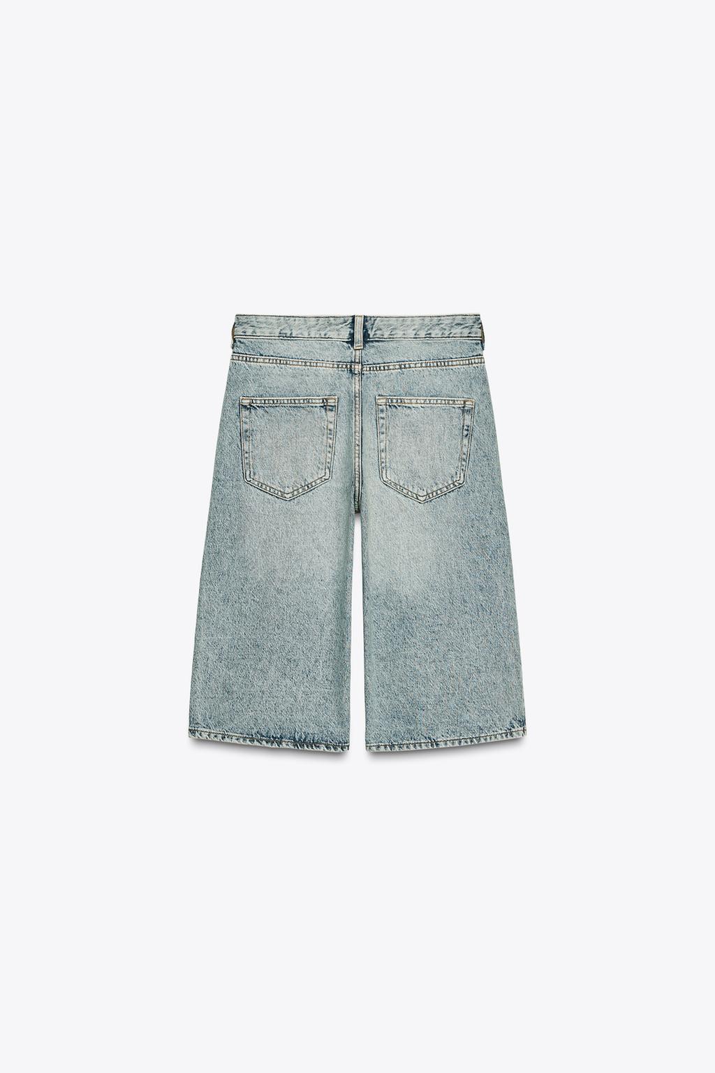 ДЖИНСОВЫЕ ШОРТЫ-БЕРМУДЫ — ZW COLLECTION