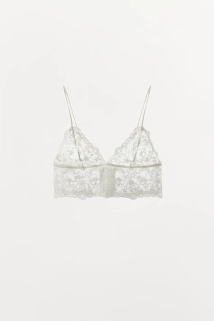 Кружевной бралетт бандо с вышивкой- Заказать в России