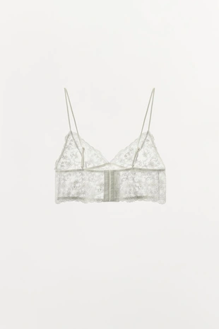 Кружевной бралетт бандо с вышивкой- Заказать в России