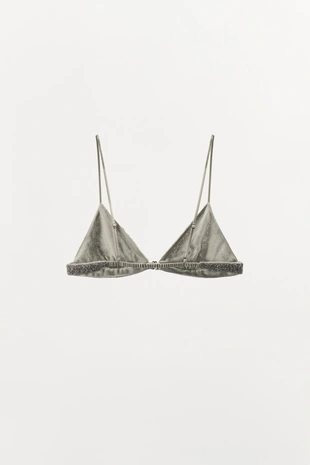 Бюстгальтер с рельефными бусинами- Заказать в России