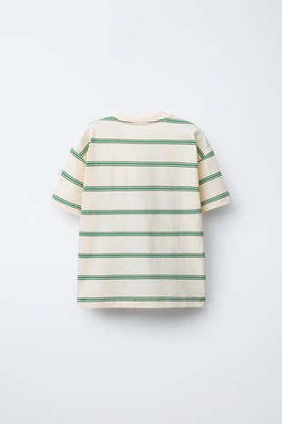 Купить Zara Футболка в полоску с нашивкой