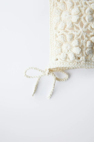 Чепчик из кружева кроше- Заказать в России