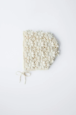 Чепчик из кружева кроше- Заказать в России