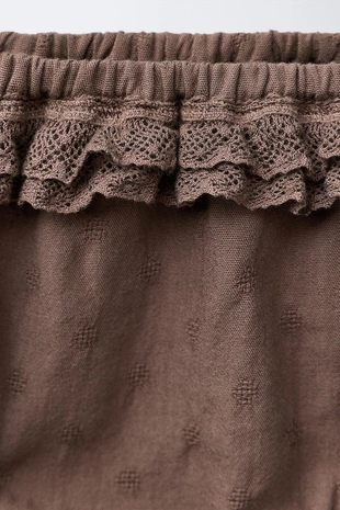 Трусы с кружевной вышивкой- Заказать в России