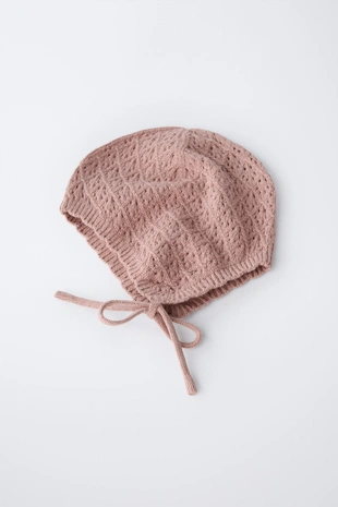 Трикотажный чепчик из хлопка и шелка- Заказать в России