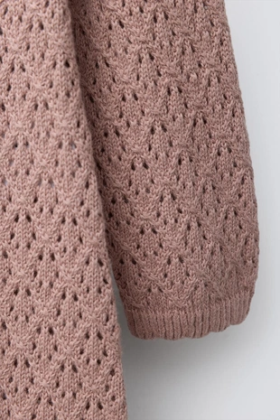 Трикотажный комбинезон с ажурными деталями- Заказать в России