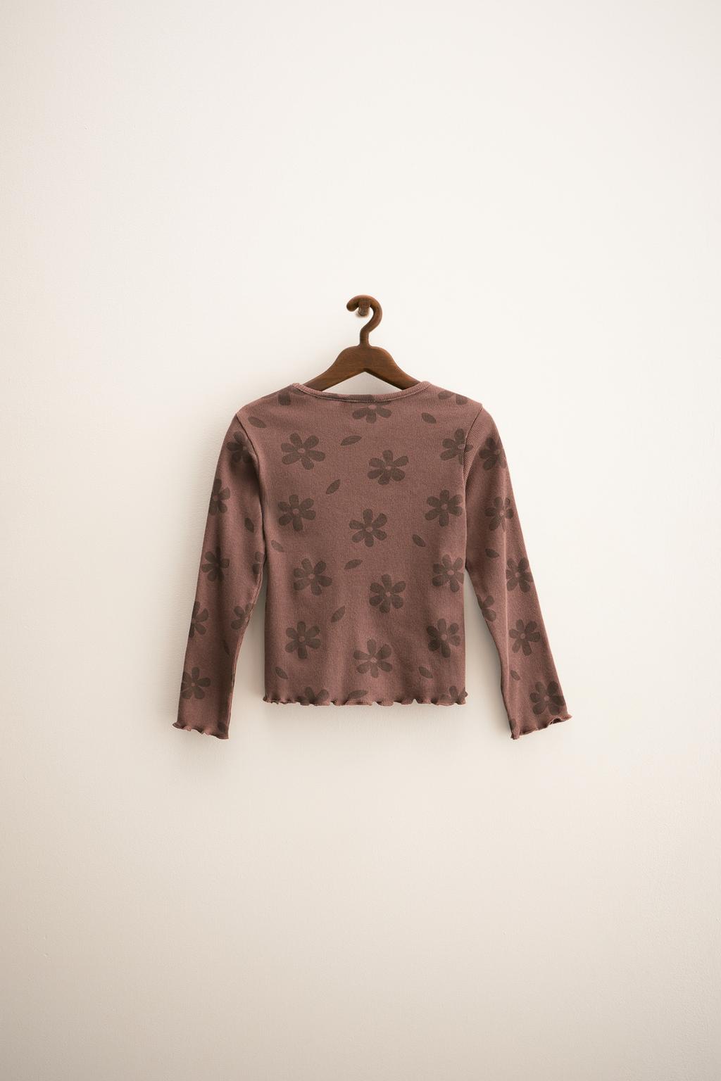 ZARA TIMELESS - ФУТБОЛКА С ЦВЕТОЧНЫМ ПРИНТОМ