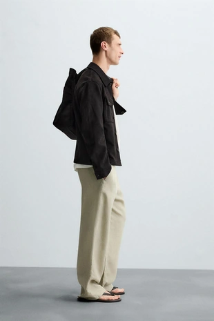 Куртка-рубашка из искусственной замши