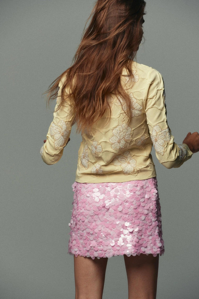 Поло из трикотажа с жемчужной текстурой