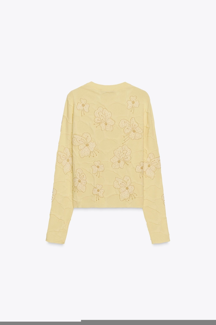 Поло из трикотажа с жемчужной текстурой