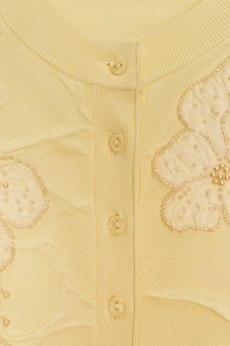 Поло из трикотажа с жемчужной текстурой