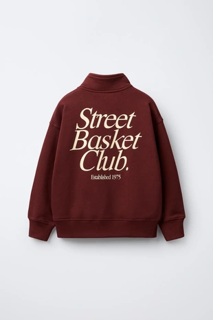 Комплект из толстовки на молнии и брюк-джоггеров с текстом- Заказать в России