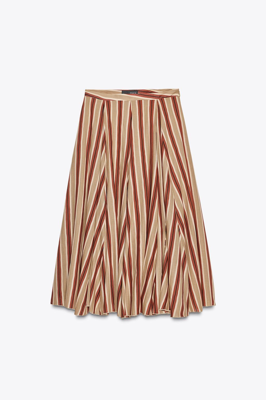 ЮБКА МИДИ В ПОЛОСКУ — ZW COLLECTION