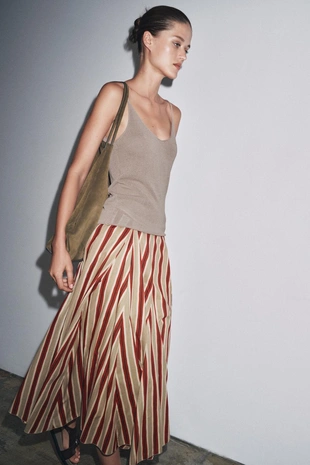 Юбка миди в полоску — ZW COLLECTION- Заказать в России