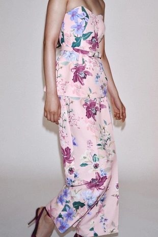 Брюки с цветочным принтом- Заказать в России