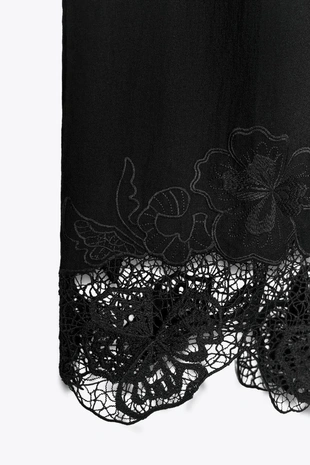 Брюки-кюлоты с вышивкой- Заказать в России