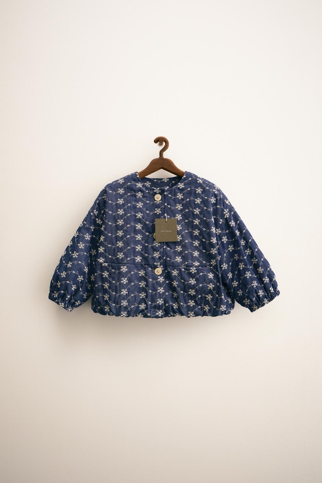 ZARA TIMELESS - КУРТКА С ВЫШИВКОЙ В ВИДЕ ЦВЕТОВ
