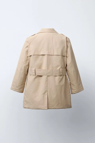 Стеганый тренч с поясом- Заказать в России