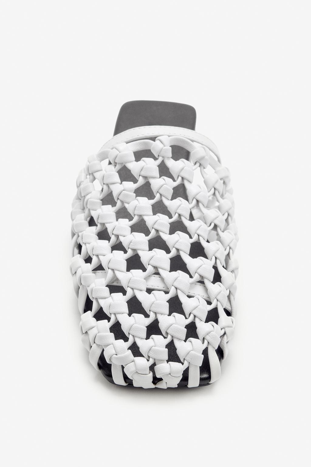 Туфли на плоской подошве из плетеной кожи limited edition