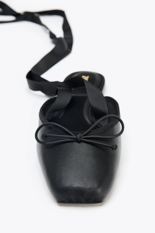 Балетки с открытой пяткой- Заказать в России