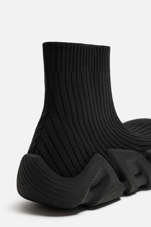 Трикотажные кроссовки-ботильоны - Заказать в России