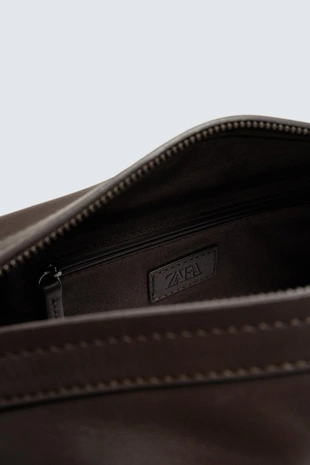 Кожаная косметичка- Заказать в России