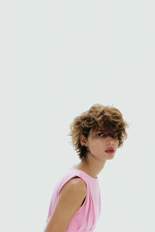 Футболка со складками и молнией- Заказать в России