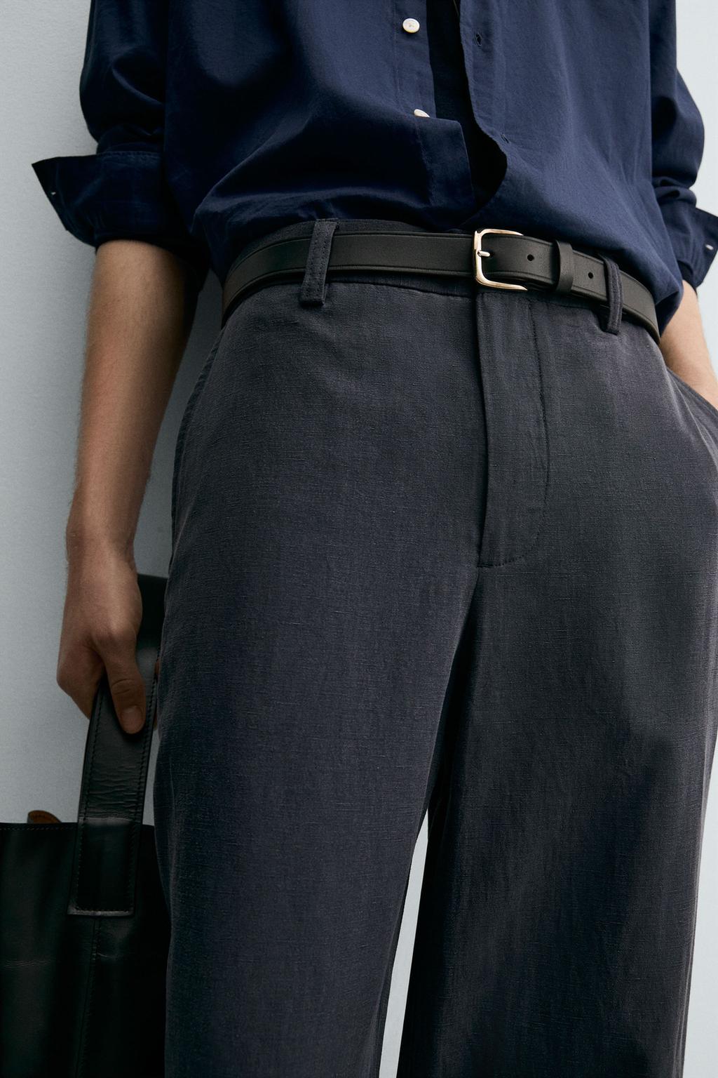 СТРУЯЩИЕСЯ БРЮКИ STRAIGHT FIT