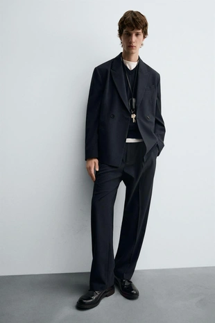 Костюмные брюки в полоску- Заказать в России