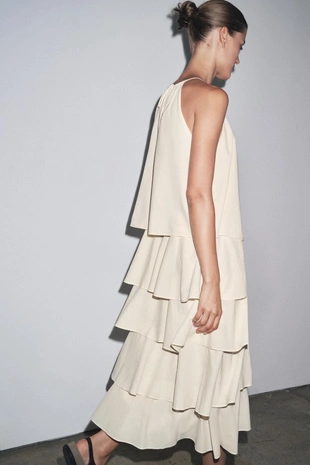 Платье халтер с воланами — ZW COLLECTION- Заказать в России