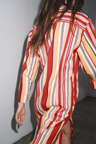 Платье-рубашка в полоску — ZW COLLECTION- Заказать в России