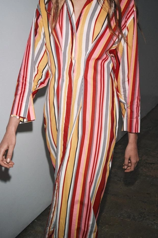 Платье-рубашка в полоску — ZW COLLECTION- Заказать в России