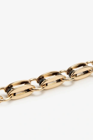 Золотой браслет с звеньями цепи LIMITED EDITION- Заказать в России