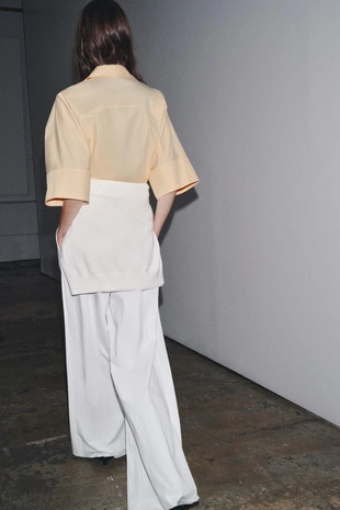 Yellow | 4786/157/300 - Zara Рубашка из поплина — ZW COLLECTION