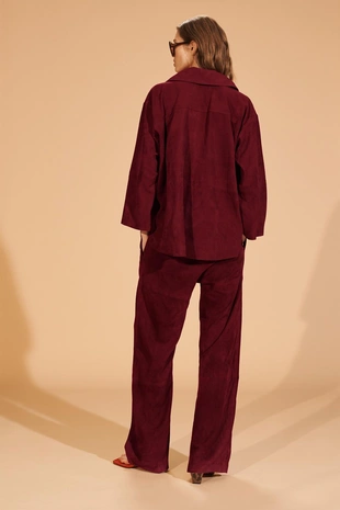 Рубашка с карманом из замши LIMITED EDITION- Заказать в России