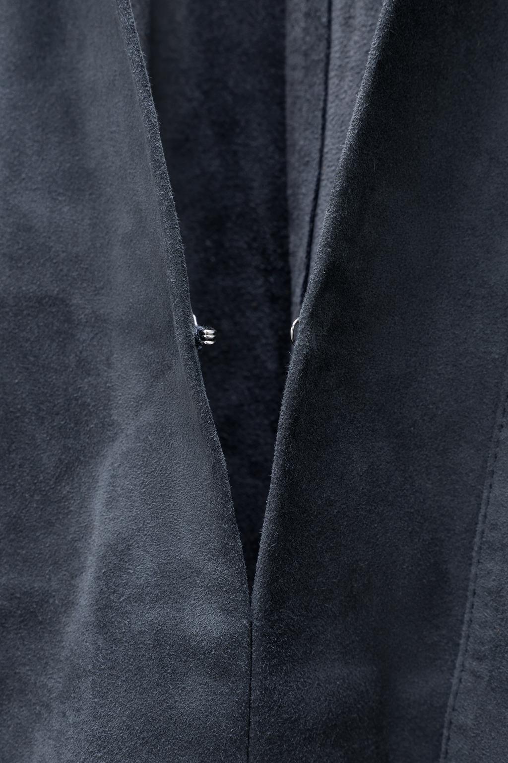 Рубашка с карманом из замши limited edition