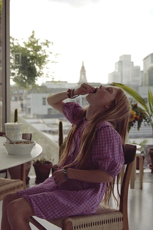 Купить Zara Платье в клетку виши