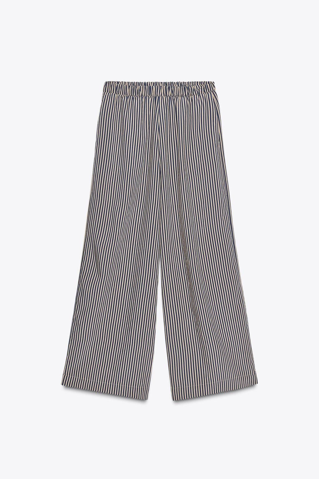 БРЮКИ СВОБОДНОГО КРОЯ В ПОЛОСКУ — ZW COLLECTION