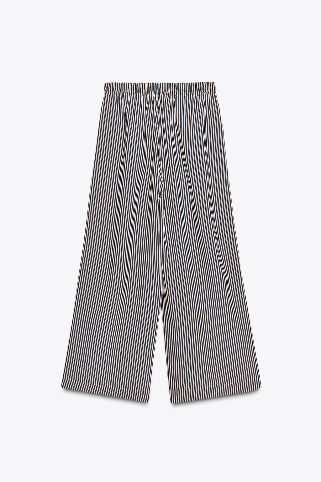 БРЮКИ СВОБОДНОГО КРОЯ В ПОЛОСКУ — ZW COLLECTION