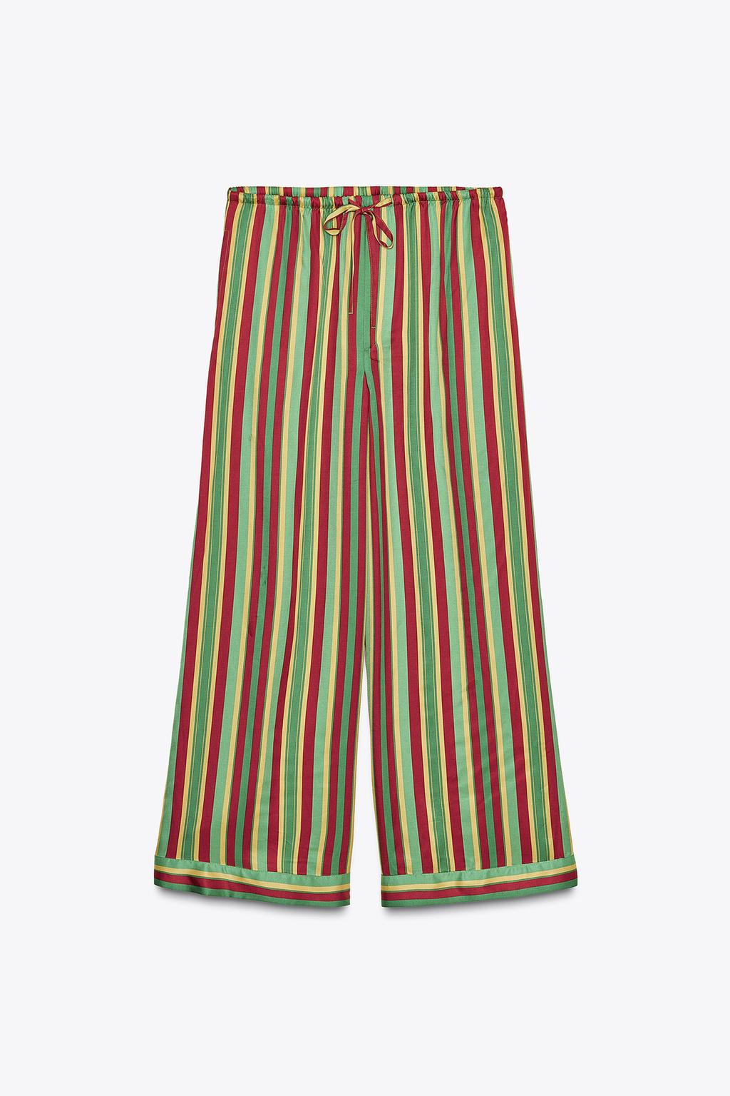 БРЮКИ В ПИЖАМНОМ СТИЛЕ В ПОЛОСКУ — ZW COLLECTION