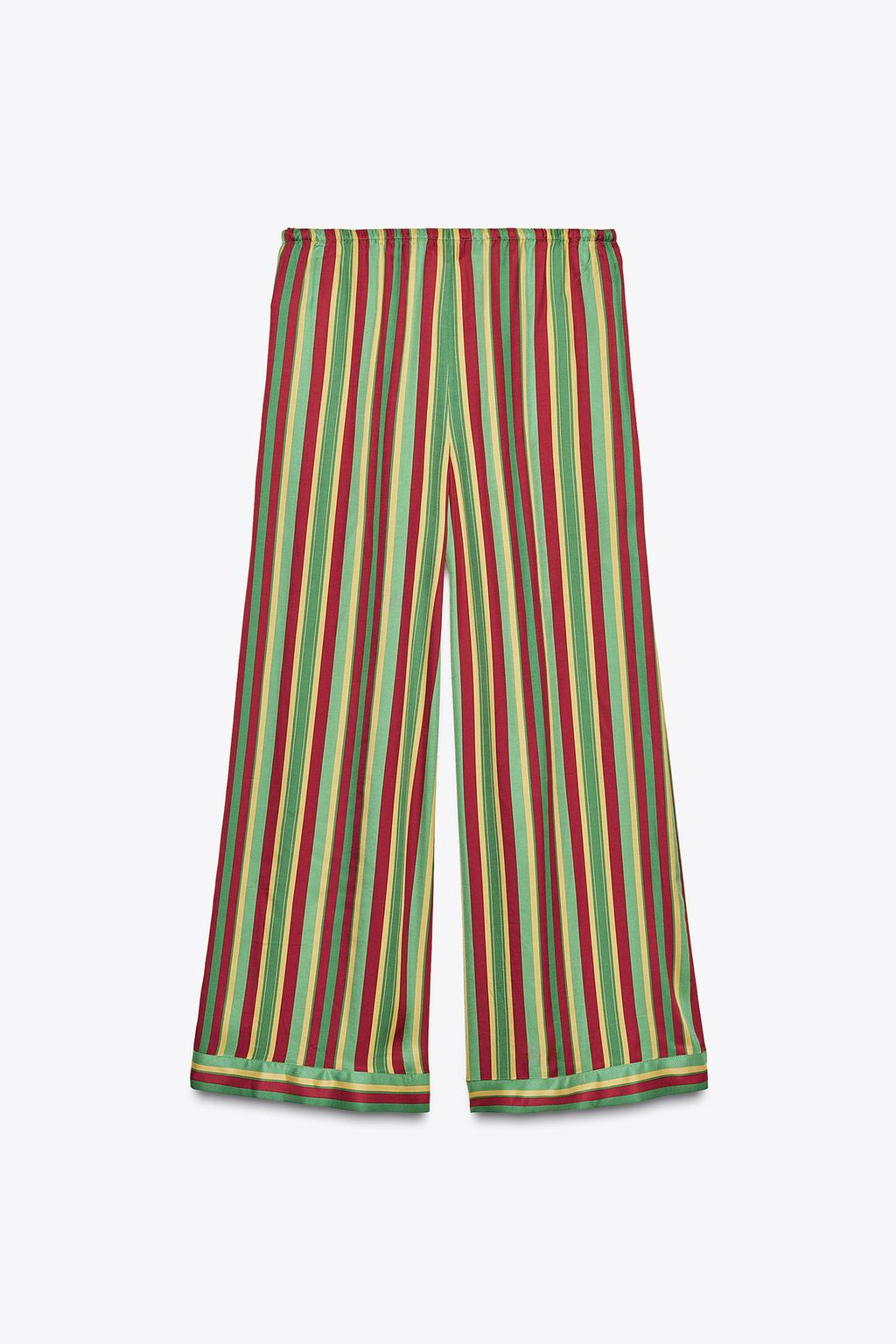 БРЮКИ В ПИЖАМНОМ СТИЛЕ В ПОЛОСКУ — ZW COLLECTION